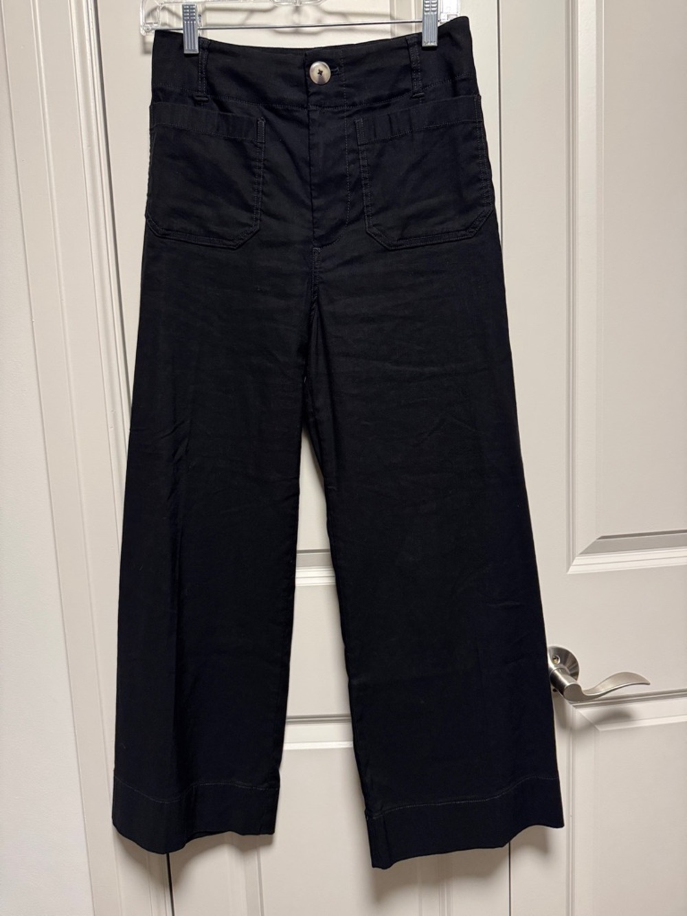 Maeve by Anthropologie Black Colette High-Rise Cropped Pants Size 26